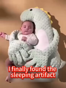 LUCKYBABE Baby Relaxation Pillow with Pat Baby Butt – Sleep Support Toy for Children Safe & Comfortable