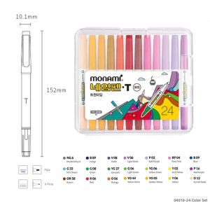 Monami | Quick Drying Dual Tip Marking Pen 3 Colors