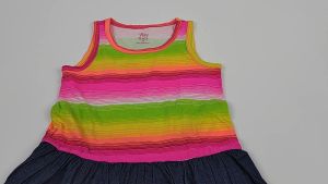 Baju Anak Perempuan Dress EST 1989 Place Rainbow Jeans
