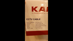 Kabel COAXIAL CABLE CCTV RG59 PLUS POWER RG59+POWER RG59+P PUTIH 300M SUPPORT TARIKAN 300M KAKO