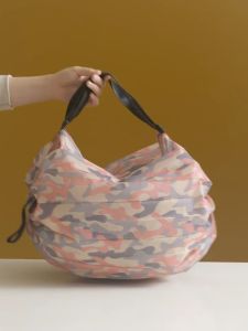 Foldable Shopping Bag Reusable with Big Capacity made of strong and Light Nylon Material