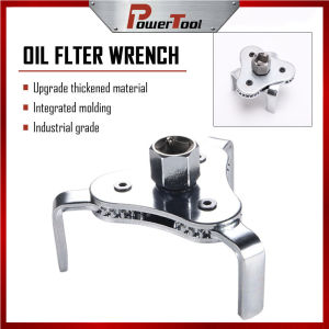 Adjustable Oil Filter Wrench Tool with 3 Jaw Remover Tool Durable Handy Oil Filter Removal Tool Cars Trucks