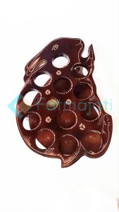 MD2H - Tempat Aqua Gelas Kelinci Kayu Jati Asli Blora isi 12