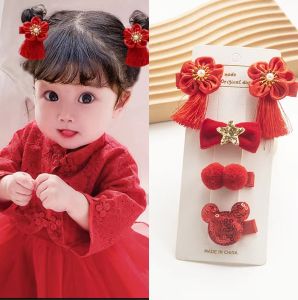Cute Baby Hair Clips Set Childrens Headwear Girl Baby Hair Accessories Gift Box Set Safety Clips Infant Fashion Accessories