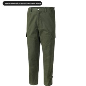 Mens Workwear Uniform Set Wear-Resistant Camouflage Top Coat Spring Autumn Pure Cotton Youth Factory Workshop Workers