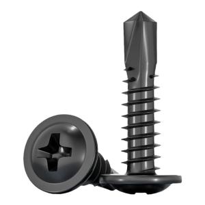 TIANZHUOJINSHU | Black 410 Stainless Steel Crosshead Broadhead Self-Drilling Screws