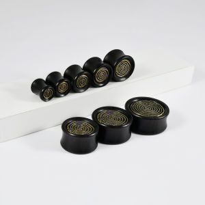 1PC Wood Round Stump Sandalwood Hollow Ear Gauge Plugs Expander Stretcher Gauge Piercing Body Jewelry For Man Woman 8MM-25MM