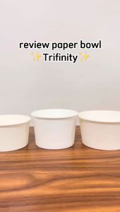 Tutup Paper Bowl Rapat Klop 360ml 500ml / Tutup 650ml 800ml / Inner Tray Sekat bowl 650ml 800ml Per Pack Hanya Tutup Mangkok Kertas Medan