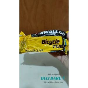 Swallow ban dalam 16 x 1.75 / 2.125 pentil motor sepeda anak lipat