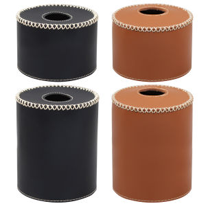 [cheerfulhigh]450/230G PU Leather Gas Tank Protective Case Gas Can Protective Cover Fuel Cylinder Storage Bag for Outdoor Camping