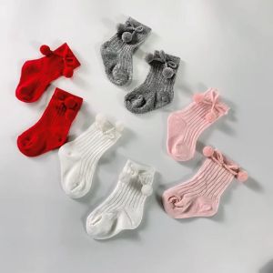 Baby Socks Newborn Toddlers Girls Kids Socks Knee High Long Bow Tube Tights Cotton Lace Children Socks