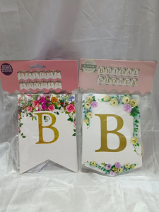 Bridal Shower Bunting Flag | Banner Bridal Shower | Tulisan Bridal shower