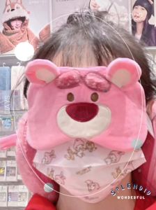Bịt mắt lông mịn kèm gối 2in1 Lotso Sully Gấu Pooh chính hãng MINISO Bịt mắt hoạt hình ngủ trưa văn phòng học sinh sinh viên