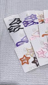 Retail Ministry Starlight Bliss Clips Star Shape Clip 3Pcs Star Hairpin Girls Side Clip Bangs bb Clip Hairpin Children Color Forehead Hair Clip Set