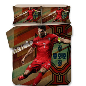 Manchester United 1.5m Bed Linen Set Pure Cotton Football Theme Bedroom Duvet Cover Pillowcase Quilt Bag Bedding Set