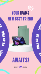 Candy Shield Magnetic Trifold Case for iPad Pro 11 inch Smart Cover with Pencil Holder Auto Sleep/Wake Shockproof Slim 3-Fold Stand Case Protector A1980/A2013/A1934/A1979/A2228/A2068/A2230/A2237/A2377 1st & 2nd Gen