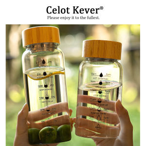 Portable Cold Brew Beverage Large Capacity Glass Water Bottle