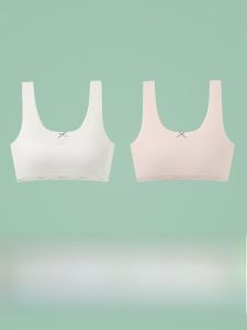 Coco Smart | Teenage Girls Seamless Cool Feeling Underwear Sports Style Nylon Fabric No Shock Bra For Puberty Development High School Students