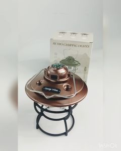 Rechargeable USB Classic Camping LED Light Retro Hanging Table Lantern Outdoor Portable Warm Light Lamp Lampu Khemah