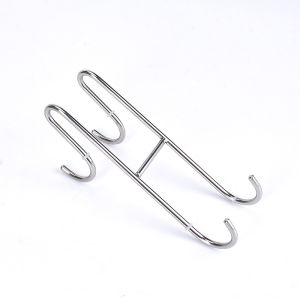 Extended Dual-Sided Non-Adhesive Anti-Slip Bathroom Hooks