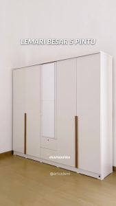 PIRA METROPOLIS - YONA 5P 2DR Lemari Pakaian 5 Pintu dengan 2 Laci