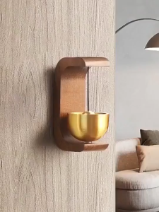 Japanese Style Wooden Magnetic Self-adhesive Doorbell Vintage Wind Chime Housewarming Gift Decor