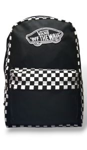 Tas sekolah catur hitam Tas ransel chekerboard Bagpack catur
