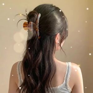 hellocandy | Non-slip Hair Clamp for Large Volumes Long Tortoiseshell Arc Design Acetate