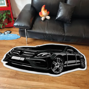 VIKAMA Boys Room Decorative Carpet Car Shaped Floor Mat Bathroom Non Slip Absorbable Floor Mat Living Room Decorative Floor Mat