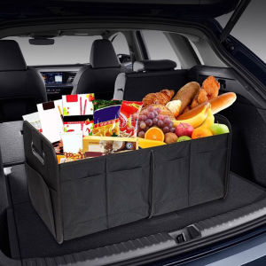 SEAMETAL Car Boot Organizer Foldable Multipurpose Trunk Storage Box Large Capacity Oxford Cloth Car Boot Storage 63L