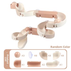little brown egg | Educational Building Blocks Puzzle Toys for Boys 3-6 Years Marble Run Bath Toy Large Parts