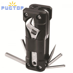 PUGTOP 16 in Portable 1 Folding Hand Tools Set Wrench multifunctional maintenance tool Multitools Kit Multi Plier Tools Set for Home Outdoor Camping