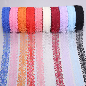 20yards 2.8cm Lace Ribbon Dress Fabrics Handicrafts Embroidered Net Lace Trims for Wedding Dress Sewing Trimmings Accessories