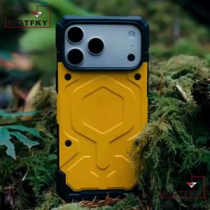 Luxury Military Shockproof Armor Magnetic Phone Case For Iphone 17 Pro Max Air 16 15 14 13 12Pro MagSafe Rugged Protective Cover