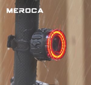 Meroca phía sau Xe đạp ánh sáng sạc USB khả năng nhận diện cao đa chức năng nhấp nháy với cảm biến phanh đèn sau MTB xe đạp đường trường đèn