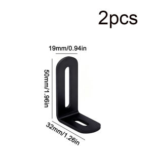 Stainless Steel Adjustable Corner Bracket Heavy Duty Metal 90 Degree L Shaped Angle Corner Braces for Wooden Shelf Furniture