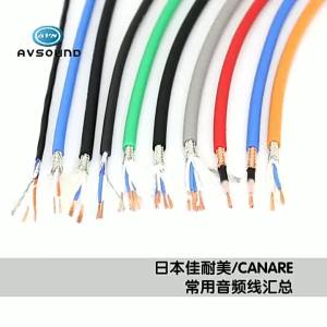 [Sakiyo]CANARE 4 Core Star Quad Microphone Audio Cables L-4E6S All Line-level Signals Wire O.D 6mm 4*0.2 mm² Braided Shield Coverage 94%