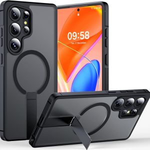 Yalilai Ốp Ultra Plus nam châm cho Samsung Galaxy S26/S25/S24/S23/S22 có chân đế vô hình vỏ điện thoại cho Samsung mỏng chống sốc chống trầy xước chống ố vàng Samsung Galaxy S25/S24/S23 FE S25 Edge