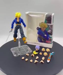 Bandai | Dragon Ball In-Stock Figurines Models Anime Merchandise Fighting Poses Super Saiyan Trunks.
