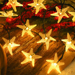 100 Leds Solar Lights Outdoor Waterproof String Lights Garden Decoration Starfish Camping Christmas Decor LED Lights L087