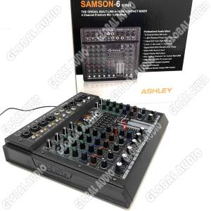Mixer Ashley Samson 6 Original 6 Channel Bluetooth - Soundcard samson6 Mixing 6 Bagus Murah ( Bisa COD )