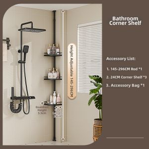 QIANKUOTAI | Corner Stretch Adjustable Shower Caddy