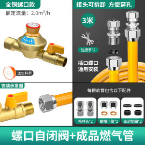 Natural Gas Automatic Shutoff Valve Household Safety Protection Pipe Cut off Valve for Water Heater Leaky Pressure over Protection
