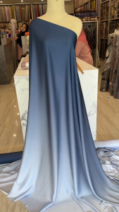 Kain Gradasi | Gradasi Dua Warna | Gradasi Polos | Armany Silk Import | Kain Satin Gradasi Meteran