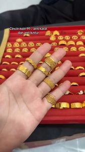 Model Cincin Terlaris Lapis Emas Asli 24k