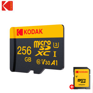 Kodak | KODAK Micro SD 256G Memory Card UP TO 100MB/s C10 U3 32G 64G 128G TF Card 4K HD For USB Card Reader Adapter Microsd for Camera