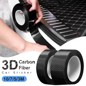 [Carroads]] 3/5m Rolls 3D Carbon Fiber Car Bumper Sticker/Car Door Sill Protector Strips