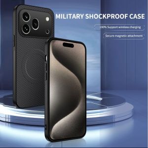 szhaiyu | For Honor 600 Pro Magnetic Phone Case Fashion Kevlar Textured Skin-Friendly Leather Cover for Honor 600Pro Shockproof Cases