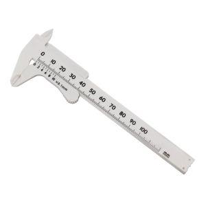0-100mm Plastic Caliper Single Scale  Wenwan Mini Handle Playing Measuring Student Caliper