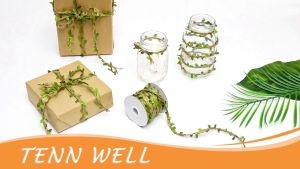 DIY Green Leaf Jute Rope 20m Roll For Home And Nursery Decor